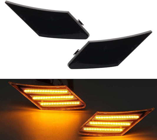 Dasbecan Ordinary Side Marker Light Amber LED Smoked Len Compatible with TOYOTA FT86 SUBARU BRZ 2013-2019 OEM# SU003-02540 SU003-02541 2 Pack Driver Passenger Side