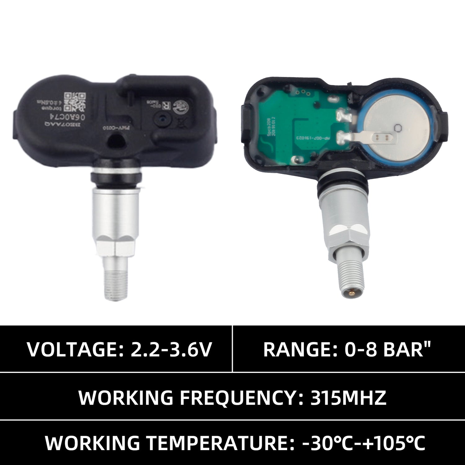 Lexus ES NX RX Toyota Avalon Camry Corolla Highlander Mirai Prius RAV4 Yaris Tire Pressure Sensor TPMS - 42607-06020 - Dasbecan