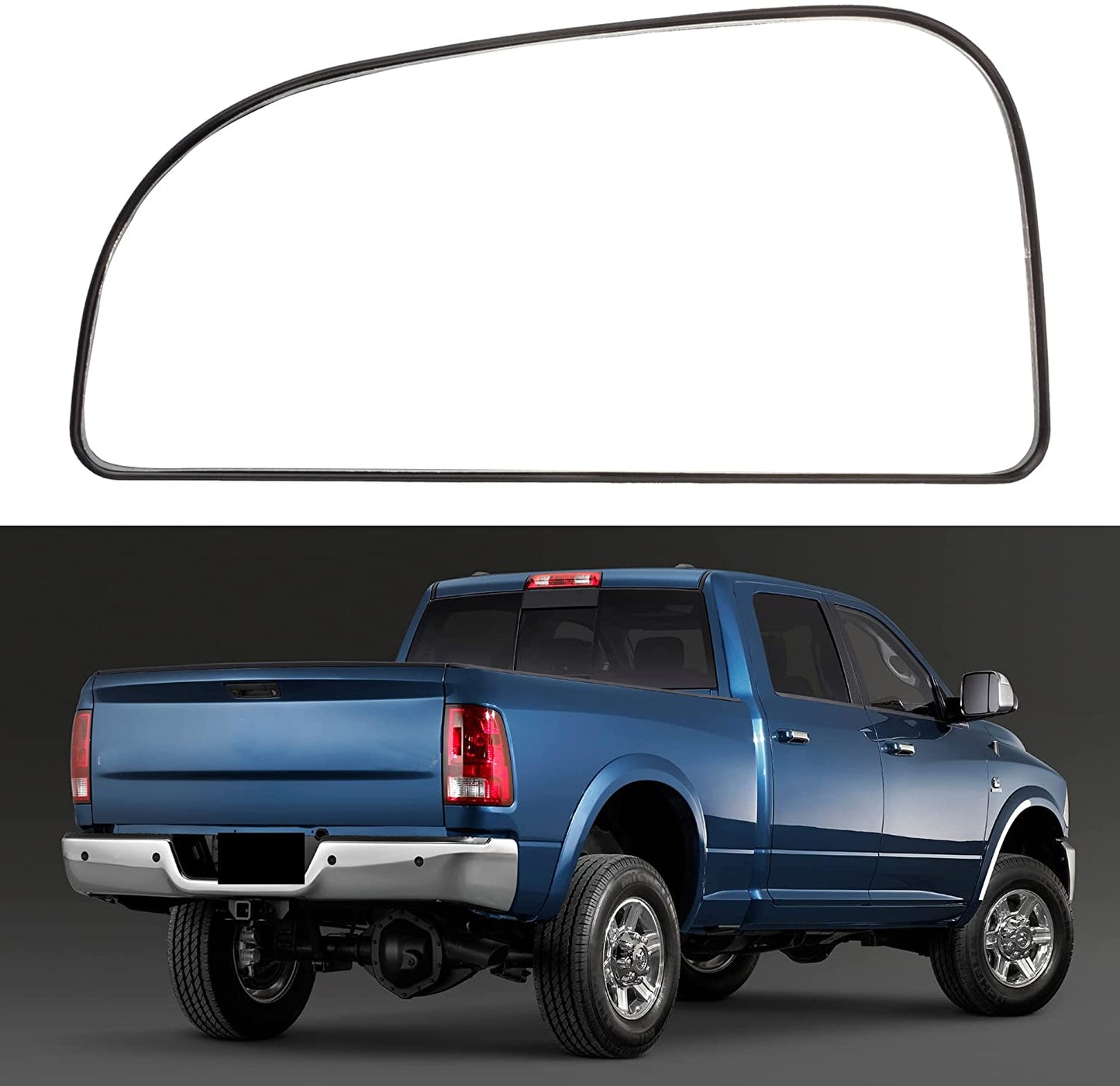 Dasbecan Side View Mirror Glass Power Heat Replacement Compatible with Ford Explorer 2011-2019 BB5Z17K707 BB5Z-17K707 BB5Z-17K707-A BB5Z-17K707-B Driver Passenger Side