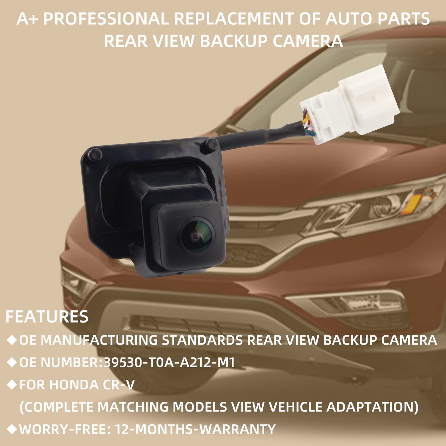 2015-2016 Honda CRV Rear View Backup Camera 39530-T0A-A212-M1 - Dasbecan