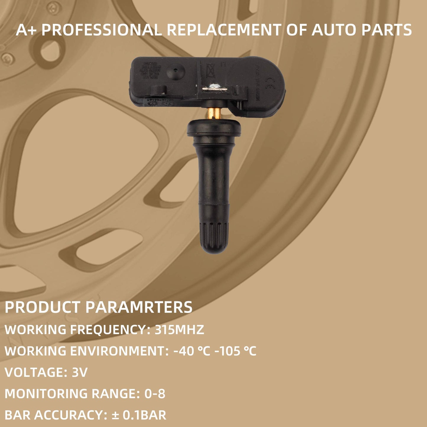 Ford 2009-2016 Lincoln 2010-2016 Mercury 2009-2011 OBD-Learn Tire Pressure(TPMS) Monitoring System 315Mhz DE8T-1A180-AA 9L3Z-1A189-A 9L3Z1A189A - Dasbecan