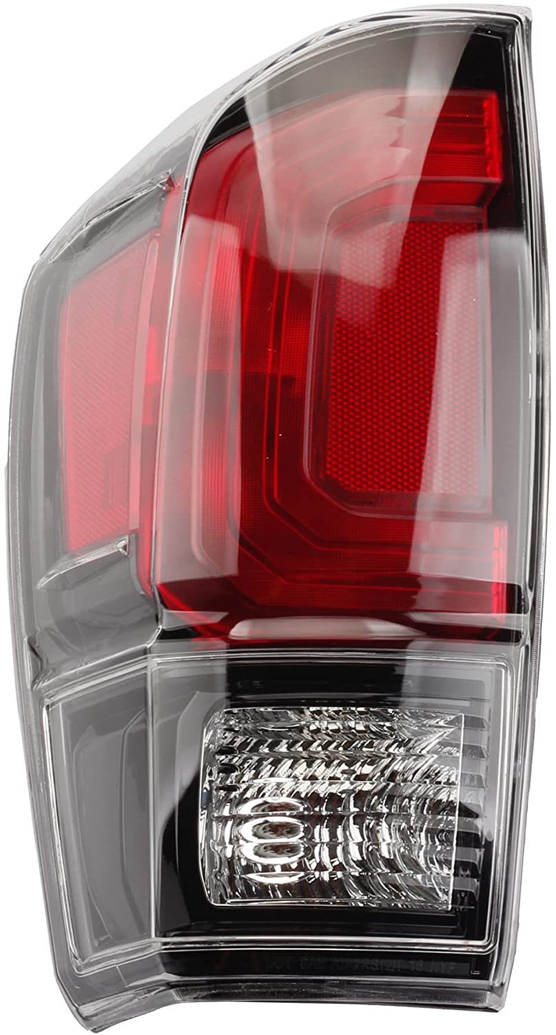 Dasbecan Tail Light Assembly Driver and Passenger Side Black Housing R