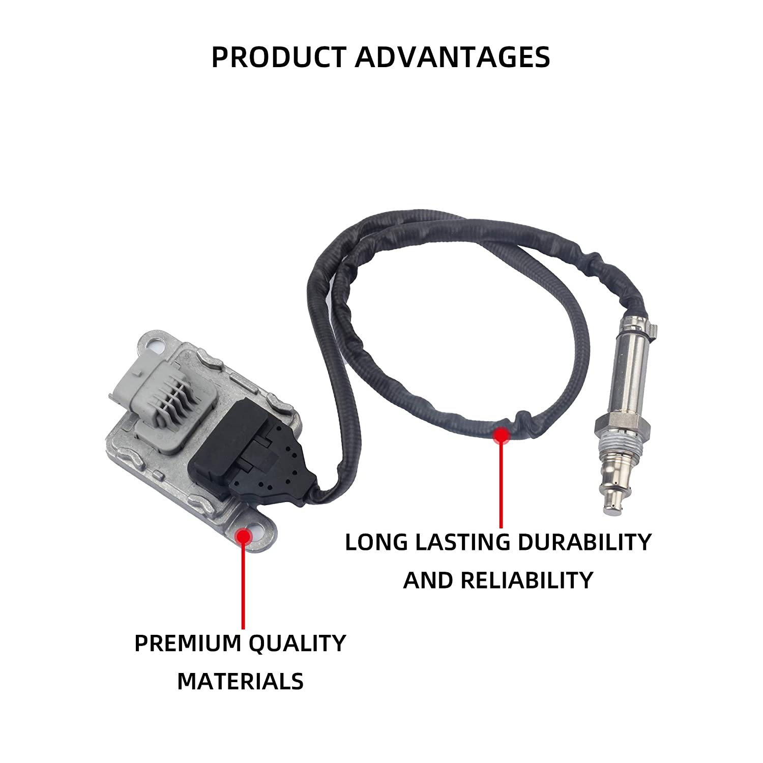 2010-2018 Mack M8 M7 CXU612 CXU613 CXU614 Volvo Truck C70 VHD D11 D13 D16 Nitrogen Oxide Sensor - 22303391 5WK97366 - Dasbecan