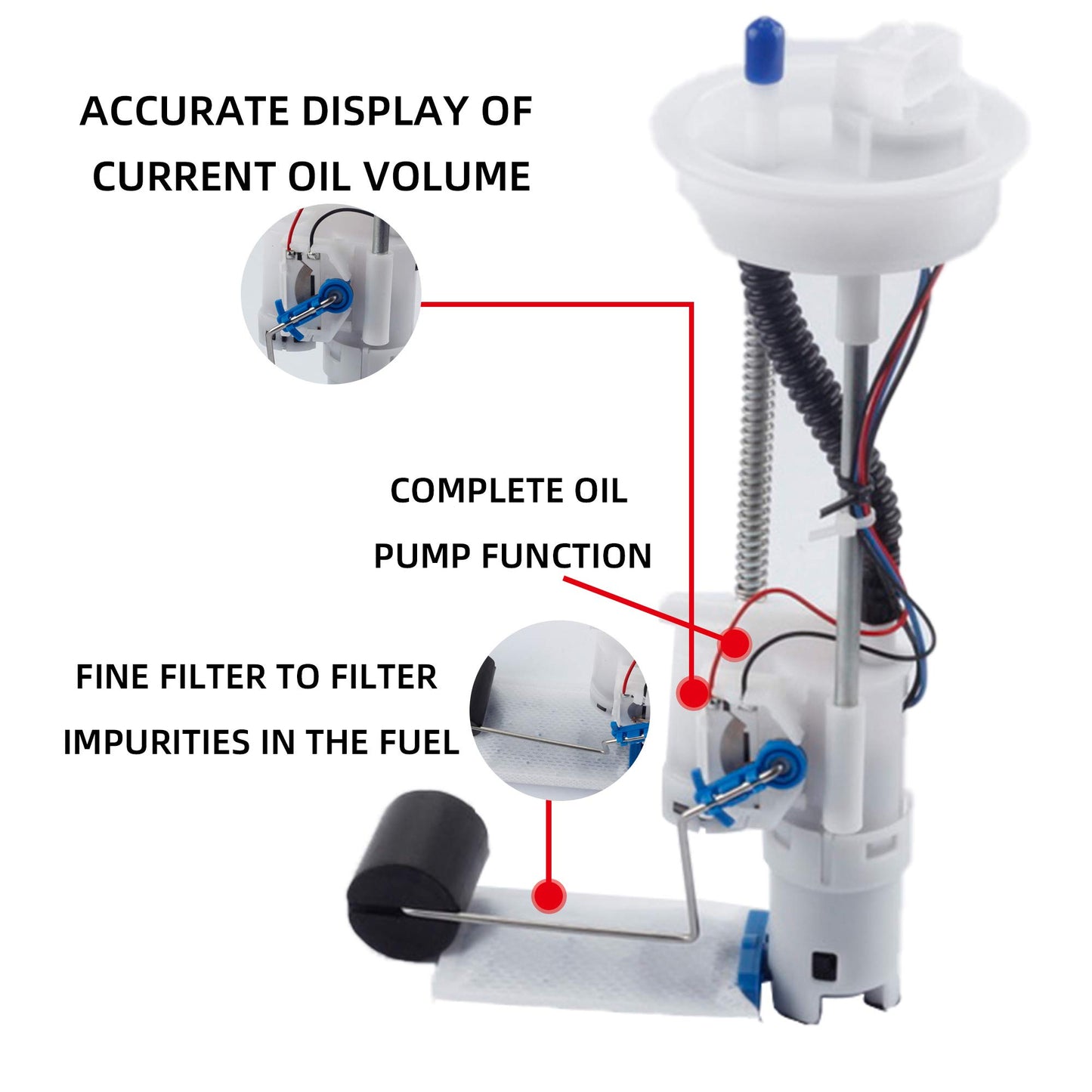 2008 2009 2010 Polaris RZR 800 Electric Gas Fuel Tank Pump Assembly - 2205205 - Dasbecan