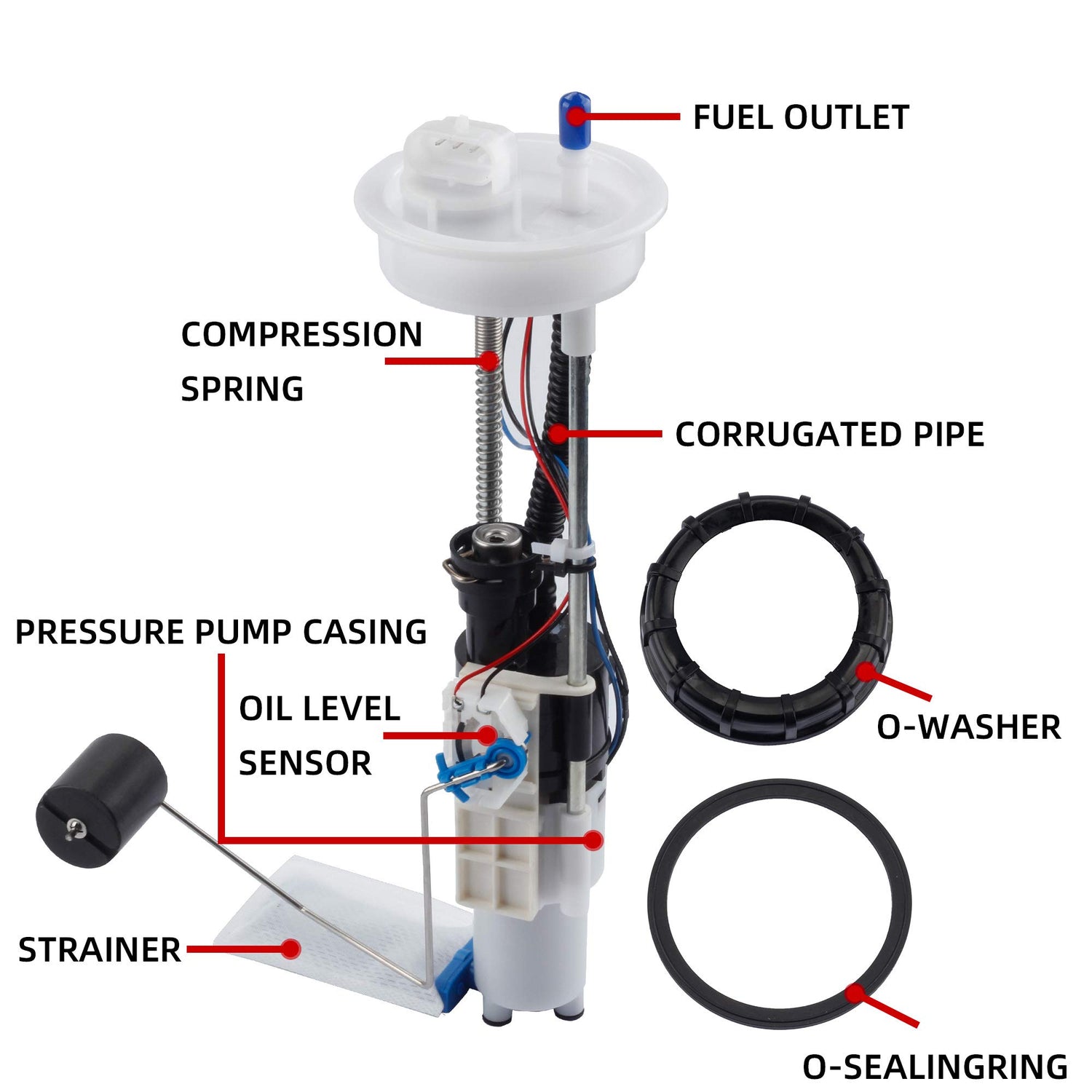 2014-2019 Polaris Ranger 570 900 Crew XP EPS Electric Fuel Pump Assembly 2521307 2204852 - Dasbecan