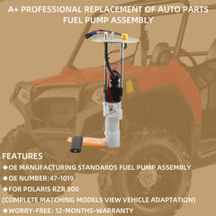 2008 2009 2010 Polaris RZR 800 Electric Fuel Pump Assembly 47-1019 - Dasbecan