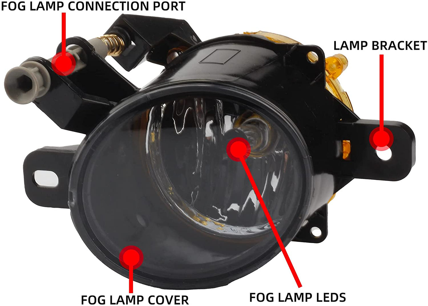 2013-2016 Chevrolet Malibu Car Front Driving Fog Light Assembly With Harness Wiring Switch with Bulbs H10 12V 42W GM2593301 GM2592301 - Dasbecan