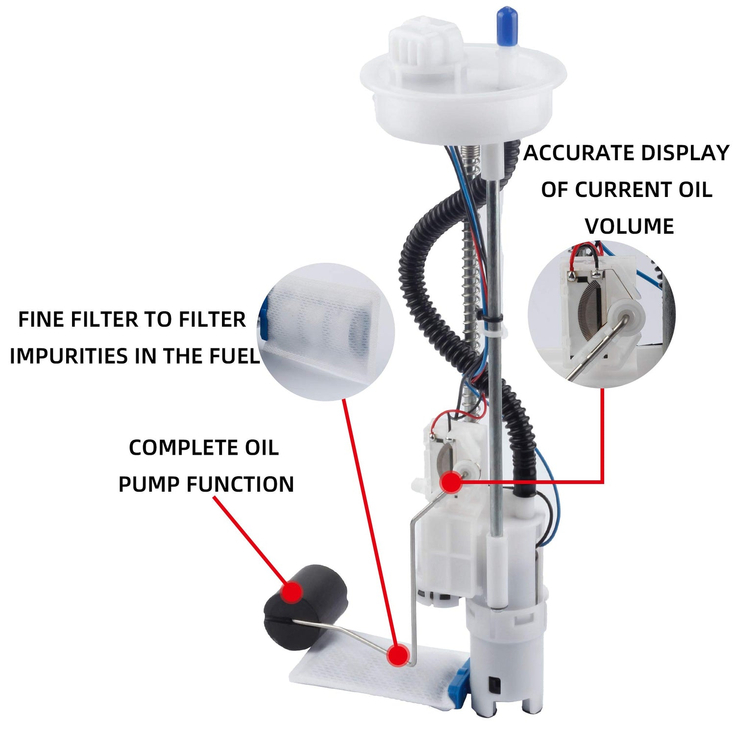 Electric Fuel Pump Assembly Polaris Hawkeye 325 Scrambler 850 Sportsman 570 - 2205469 - Dasbecan