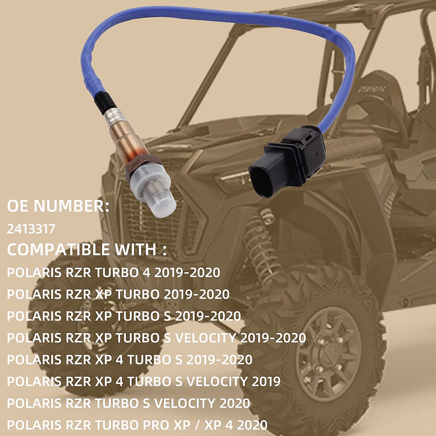 2019 2020 Polaris RZR XP Turbo Oxygen O2 Sensor-2413317