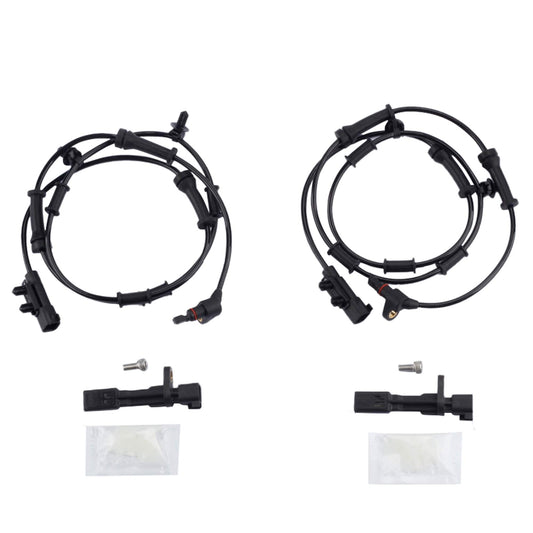 2007-2017 Jeep Wrangler 3.8L /3.6L  Front and Rear ABS Wheel Speed Sensor 68003281AA 68003281AC 52060156AD 52125003AA (Pack of 4PCS) - Dasbecan