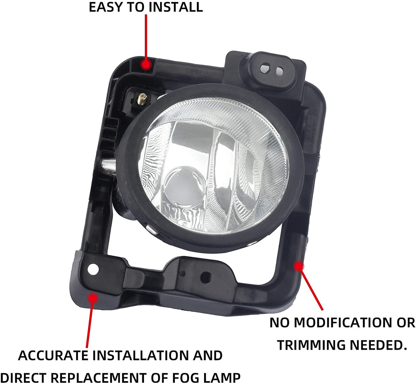 2009 2010 Honda Acura TSX Fog Light Housings Shell with Bulbs Driver and Passenger Side 33900-TL0-A01 33950-TL0-A01 - Dasbecan