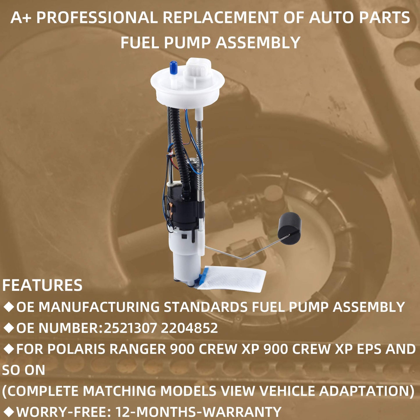 2014-2019 Polaris Ranger 570 900 Crew XP EPS Electric Fuel Pump Assembly 2521307 2204852 - Dasbecan