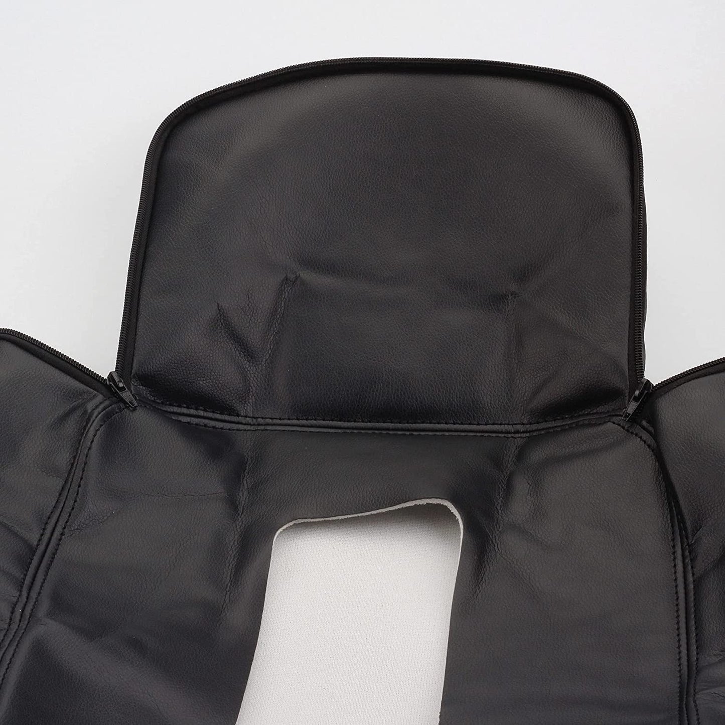 07-13 Chevy GMC Jump Seat Armrest Cover with Zipper Design Center Console Cover (Black)