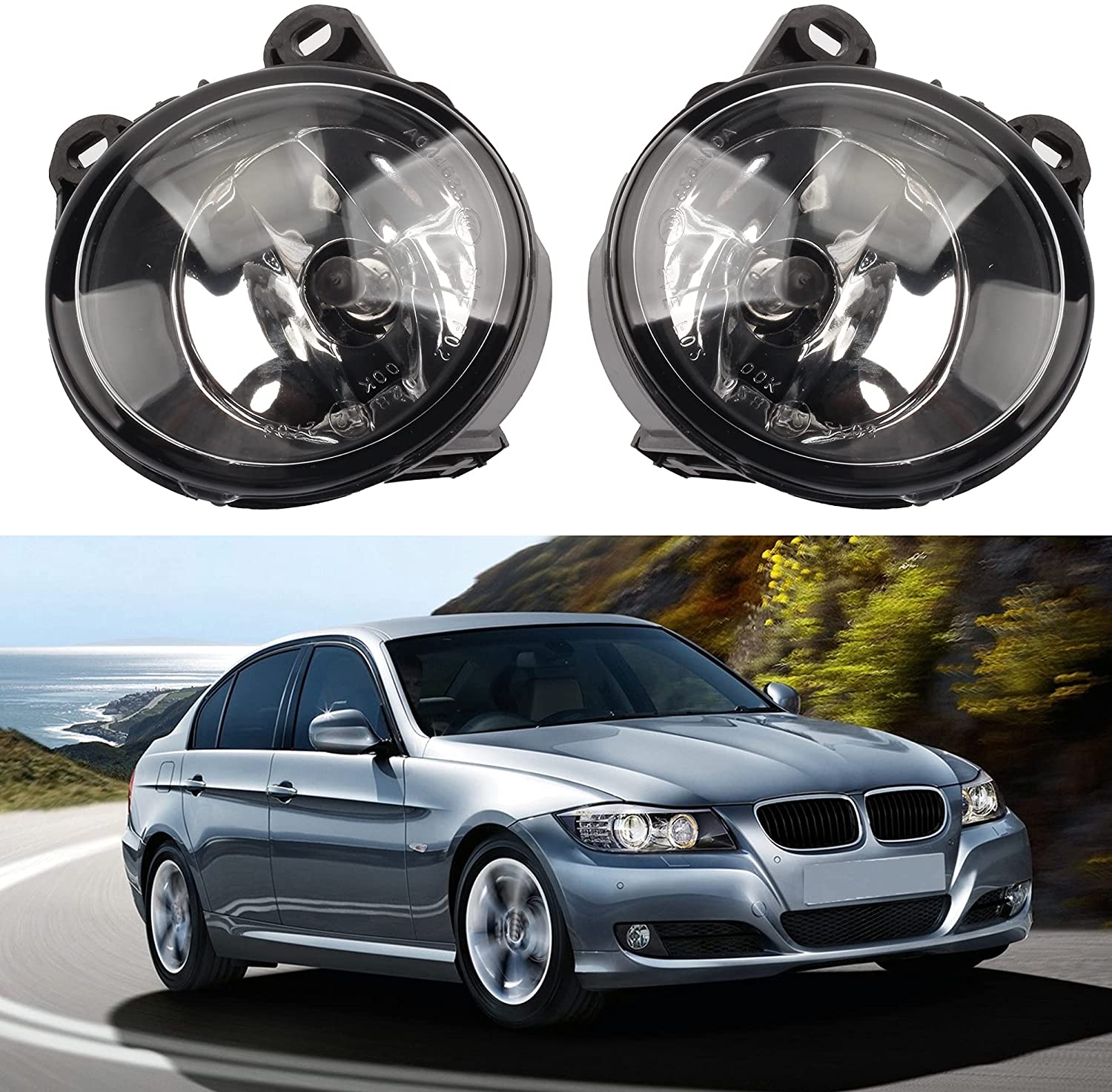 2007-2020 BMW 2 Series F22 F23 BMW 3 Series E92 E93 Left and Right Side Fog lights Lamps 63177839865 63177839866 - Dasbecan